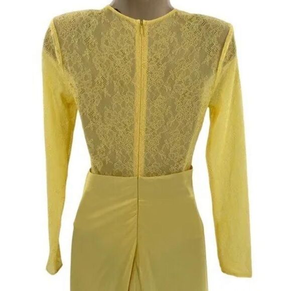 NBD Farah Midi Dress in Yellow Size Large - Picture 6 of 7
